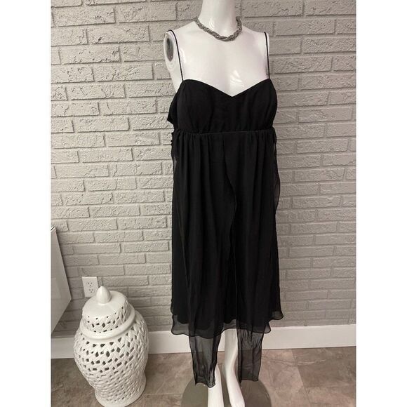S.L. Fashions Black Halter Dress Size 18 - Picture 8 of 10